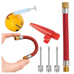 Zestaw do Pompowania Opon i Piłek z Adapterem do Wentyli - 4 Sztuki z Przedłużką