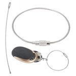 Solidny Zawieszka Brelok Stalowy do Przechowywania Kluczy - 15cm