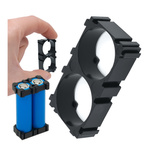 Plastikowa Obudowa 1x2 do Pakietowania Akumulatorów Li-Ion 18650 - Na 2 Szt.