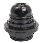 Oprawka E27 z regulowanym kołnierzem - czarna - do oświetlenia wnętrz