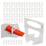 System Poziomowania Płytek - Innowacyjne Rozwiązanie do Prostego Układania Powierzchni - Biały - 100szt