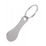 Metalowy brelok z mini monetą - elegancki i praktyczny sposób na zawsze dostępny pieniądz na zakupy