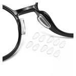 Silikonowe Noski Do Okularów - Transparentne - Samoprzylepne - 5 par