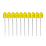 Dioda LED żółta 5mm - 10 sztuk - idealna do projektów Arduino