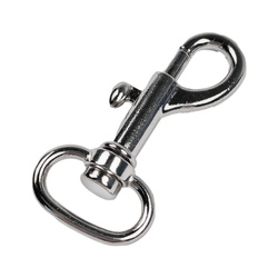 Karabińczyk metalowy z krętlikiem 45x16mm - Kreatywny brelok do smyczy i nie tylko