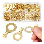 Konektor Oczkowy Stalowy 150szt M3-M10 Nieizolowany Końcówka Kablowa