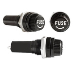 Gniazdo Do Bezpiecznika Szklanego 5x20mm - Montaż Do Obudowy I Panelu - Uchwyt Do Prądów Stałych I Przemiennych Do 250V