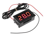 Termometr Elektroniczny LED 12V -50°C do 110°C Wodoodporny Czujnik Red