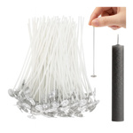 Knot Do Świecy Z Blaszką  20cm 100szt Knoty Świec DIY