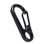 Karabińczyk metalowy do kluczy - czarny - Survival EDC turystyka brelok zawieszka charmsy