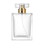 Szklana Butelka Na Perfumy Flakon Ozdobny 50ml Złoty Atomizer