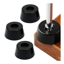 Antypoślizgowe Stopki Gumowe Do Mebli - 22x18x10mm - Czarne 4szt - Stopka Meblowa