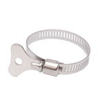 Opaska ślimakowa z motylem do mocowania rur i węży - metalowa obejma zaciskowa 21x44mm