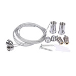 Linki do Podwieszenia Paneli LED - Regulowana 1m - Stalowa - Idealna do Loftowego Wnętrza