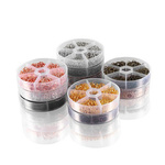 Zestaw Starych Złotych Pierścieni do Tworzenia Biżuterii - Praktyczny Organizer z 6 Rozmiarami