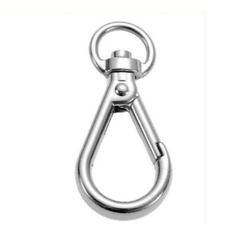 Karabińczyk metalowy do kluczy 38x12,2mm - Idealny do breloków i survivalu