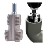 Dwustronny Gwintownik Wewnętrzny do Rur PCV  4/6 Cale Narzędzie Gwintów