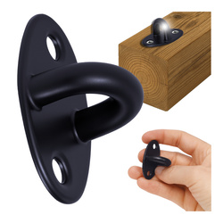 Solidny Uchwyt Sufitowy Czarny 39mm - Elegancki i Wytrzymały