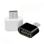 Adapter USB na USB Typ C - Biały - Przejściówka OTG do Podłączenia Akcesoriów i Przesyłania Plików